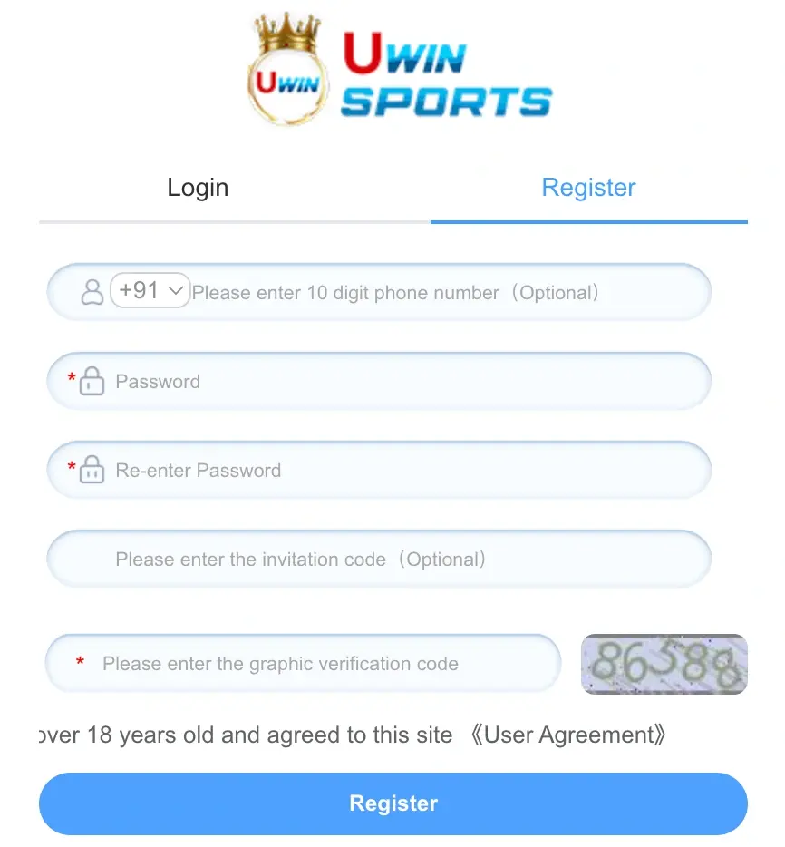 uwin register and login